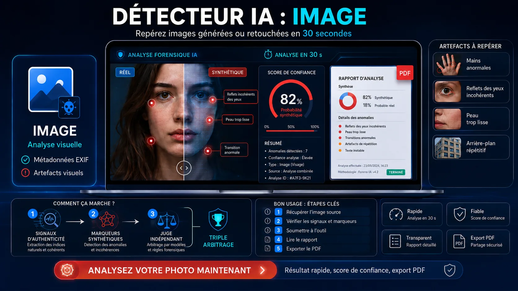 Comment savoir si une photo est générée par une IA : 7 signes à vérifier