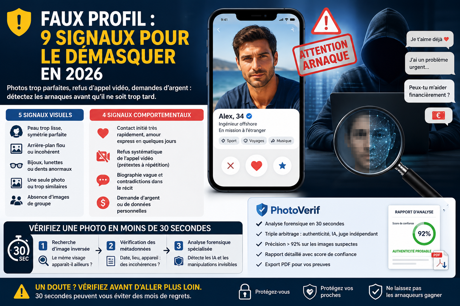 Faux profil : 9 signaux pour le démasquer en 2026